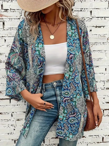 Zomerse Dames Overshirt - Bloemenprint Helena