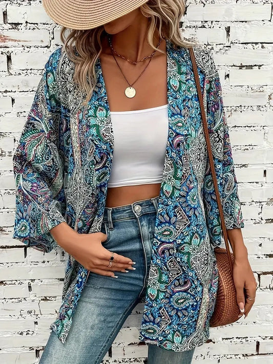 Zomerse Dames Overshirt - Bloemenprint Helena
