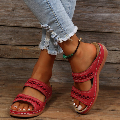 Zomerse Dames Sandalen met Dubbele Riem