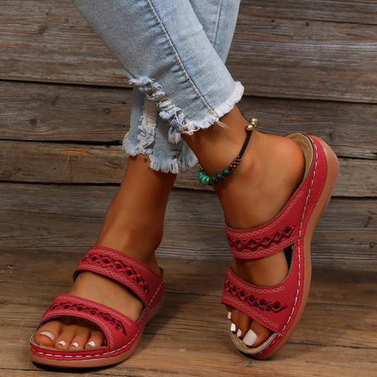 Zomerse Dames Sandalen met Dubbele Riem