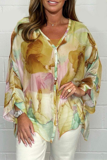 Zomerse Damesblouse Angie van Chiffon
