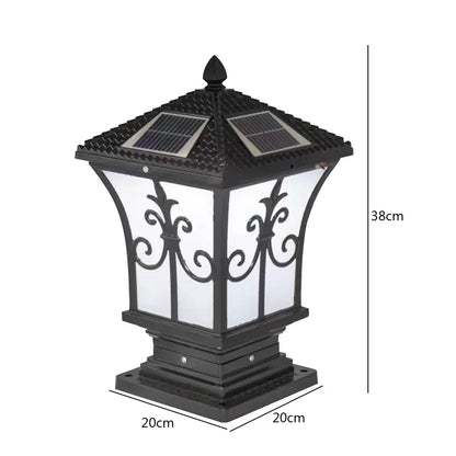 Solareleganz - Retro Zonne-energie Buitenlamp voor stijlvolle