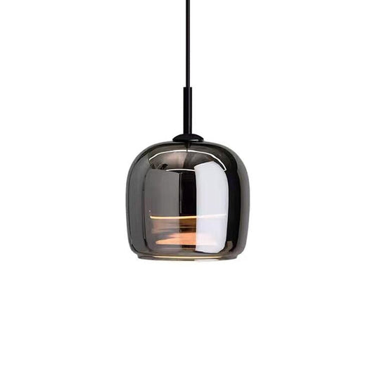 Zwarte Glazen Hanglamp Elin - Scandinavisch Glas