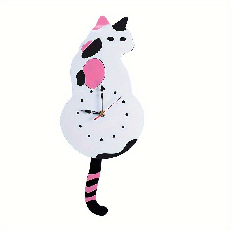 Horloge murale chat ludique Chroma pour la maison