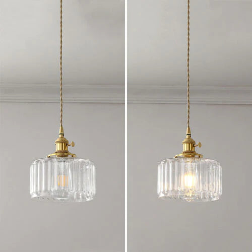 CrystalElegance™ – Lampe suspendue vintage en cristal