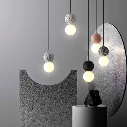 Aurora Hanglampen LED - Zwart en Wit Glas voor Modern