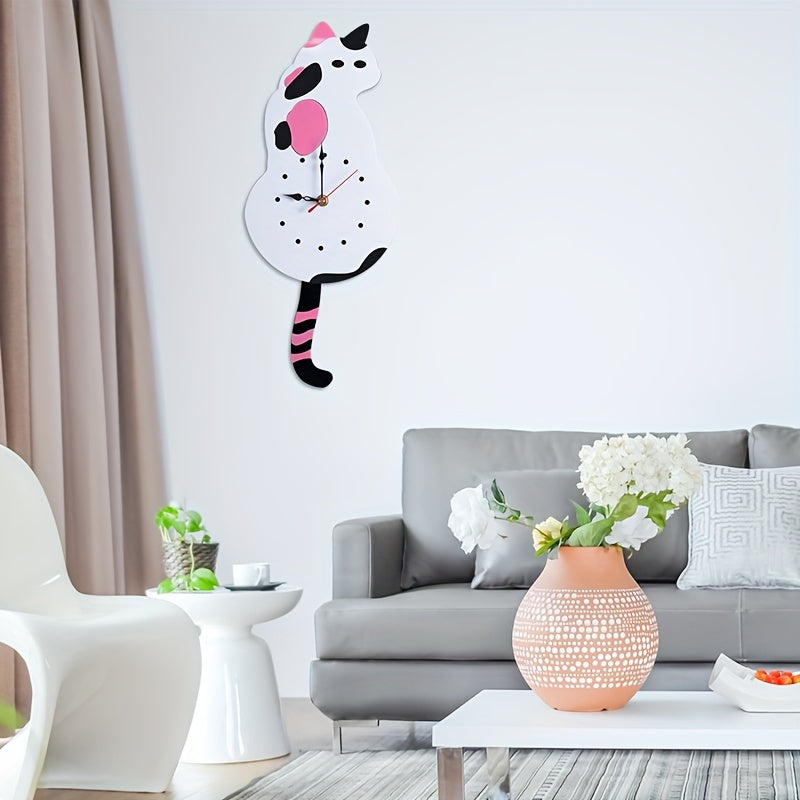 Horloge murale chat ludique Chroma pour la maison