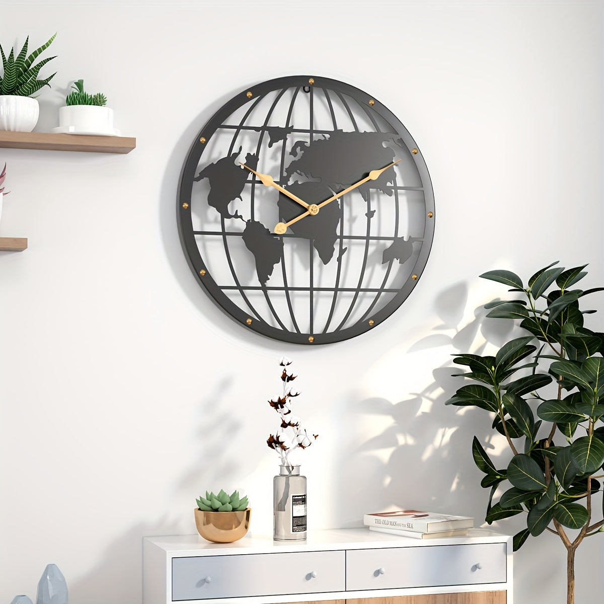 Calme el elegante reloj de pared para un interior moderno