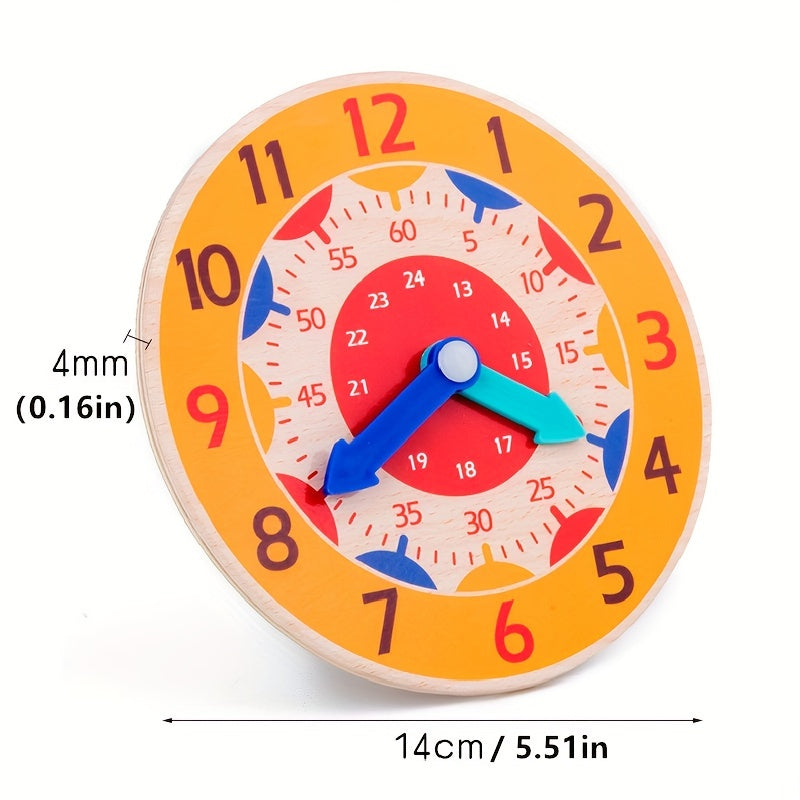 Horloge ludique en bois pour enfants Ember