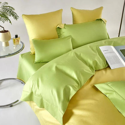 Dream Yellow Green – Dekbedovertrekset van Egyptisch Katoen