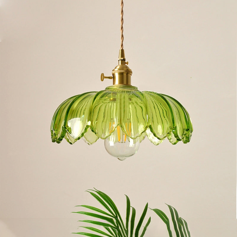 VINTAGE BLOEM Hanglamp – Glazen Plafondlamp