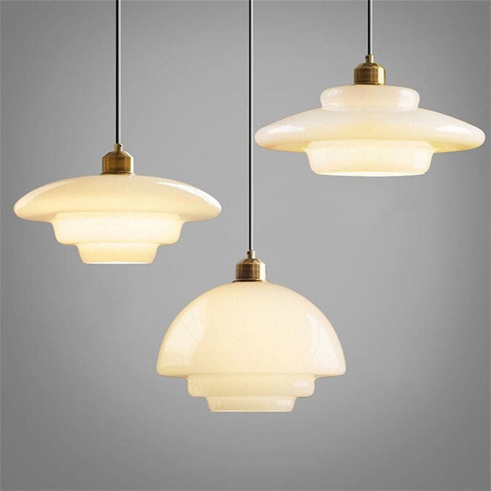 PureLuxe™ – Elegante Witte Glazen Hanglamp