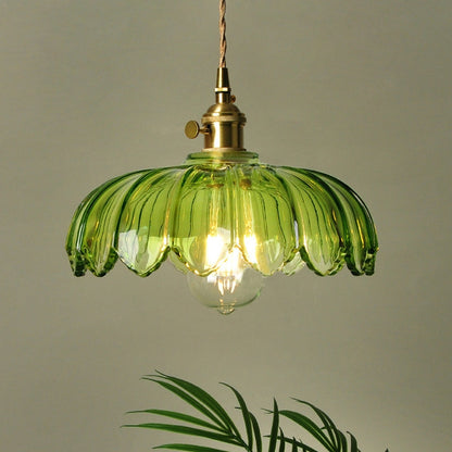 VINTAGE BLOEM Hanglamp – Glazen Plafondlamp