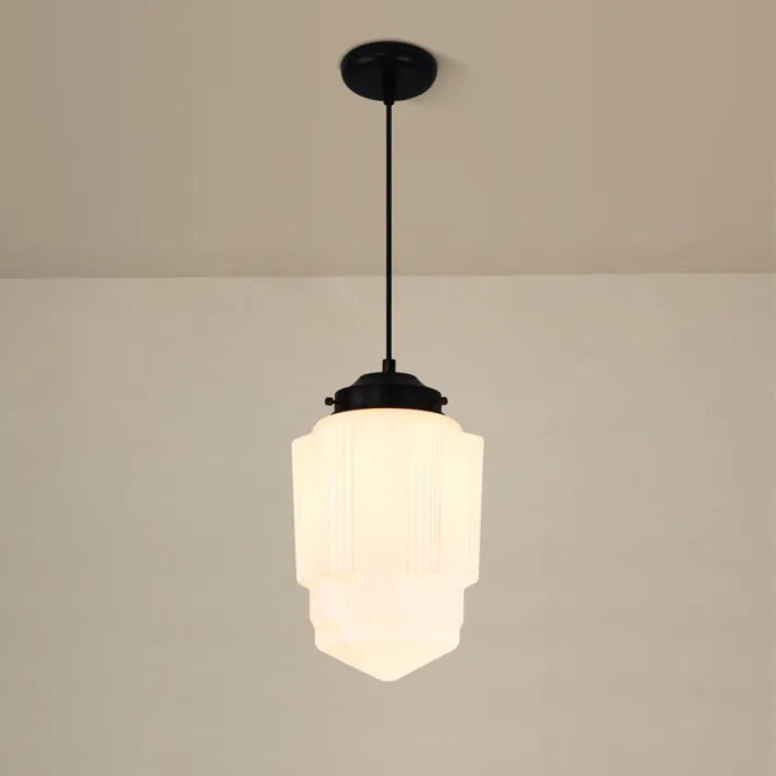 Stijlvolle Geometrische Hanglamp in Mat Glas