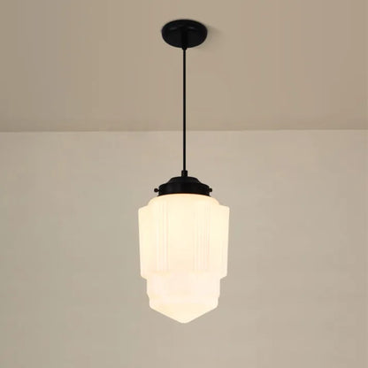 Stijlvolle Geometrische Hanglamp in Mat Glas