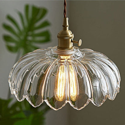 VINTAGE BLOEM Hanglamp – Glazen Plafondlamp