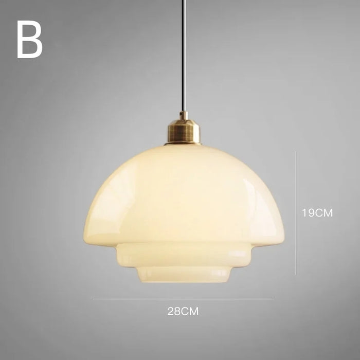 PureLuxe™ – Elegante Witte Glazen Hanglamp