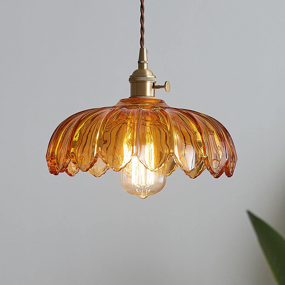 VINTAGE BLOEM Hanglamp – Glazen Plafondlamp