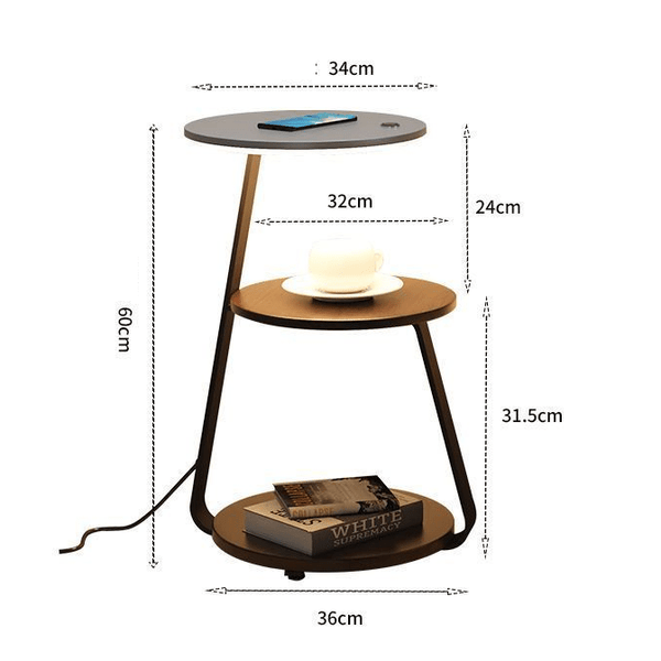 LumiTable™ – Verlichte Bijzettafel met Stijlvolle LED-verlichting