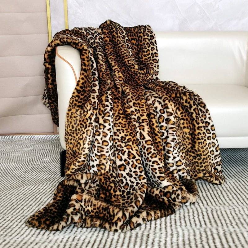 Leopard Luxe – Fijn Faux-Fur Dekentje