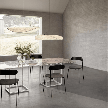 Japandi Stijl Zijden Hanglamp Kroonluchter - Elegante Verlichting voor Jouw Interieur