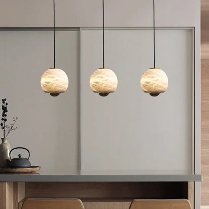 LumiereNordique - Luster van Marmer en Alabaster voor Luxe Verlichting