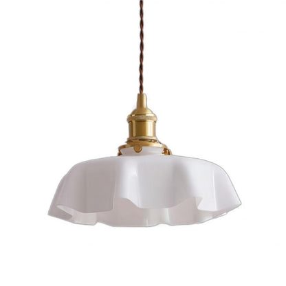 FloralRetro™ – Crème Glazen Bloemvormige Hanglamp