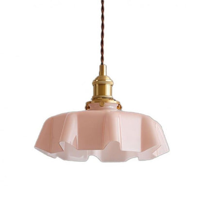 FloralRetro™ – Crème Glazen Bloemvormige Hanglamp