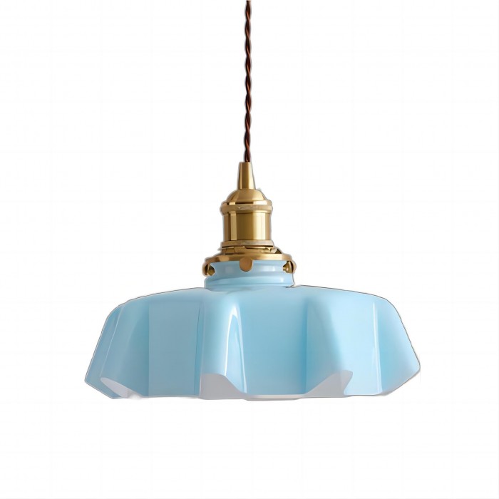 FloralRetro™ – Crème Glazen Bloemvormige Hanglamp