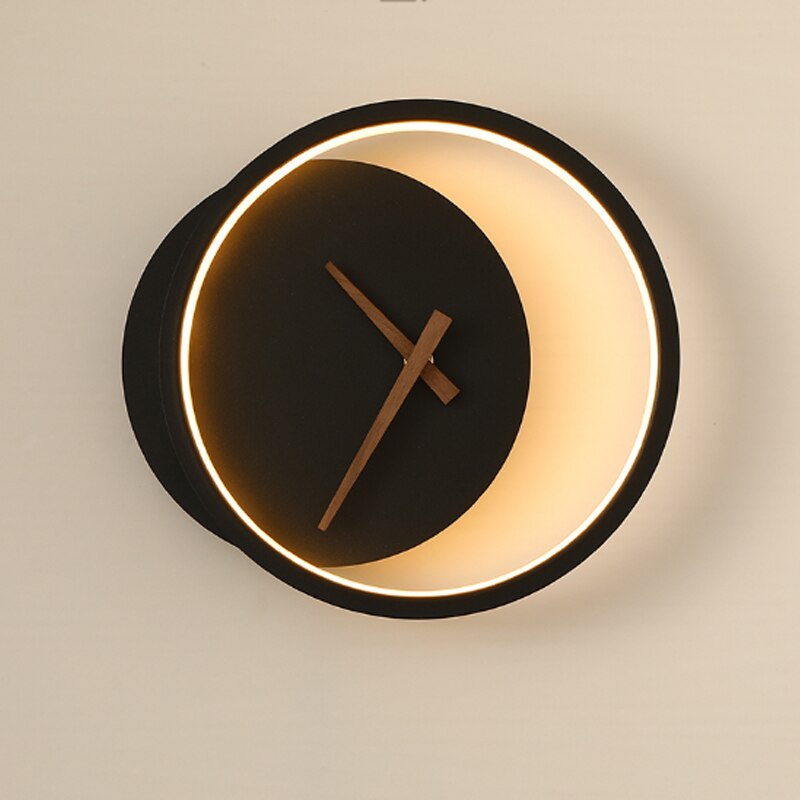 Applique moderne Lexington avec horloge